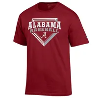 Bama | Alabama Champion Baseball Over Plate Tee Alumni Hall