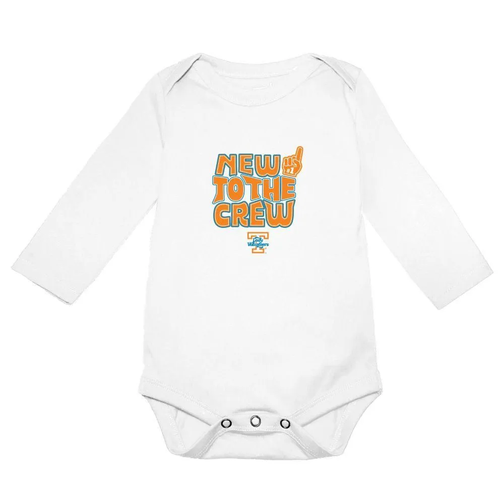 Lady Vols | Tennessee Garb Infant Ollie New To The Crew Onesie Orange Mountain