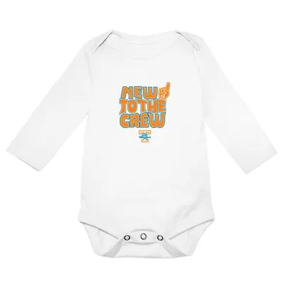 Lady Vols | Tennessee Garb Infant Ollie New To The Crew Onesie Orange Mountain