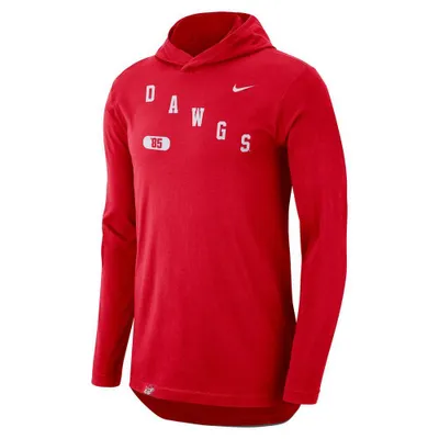 Dawgs | Georgia Nike Men's College Dri- Fit Wordmark T- Shirt Hoodie Alumni Hall