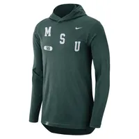 Spartans | Michigan State Nike Men's College Dri- Fit Wordmark T- Shirt Hoodie Alumni Hall