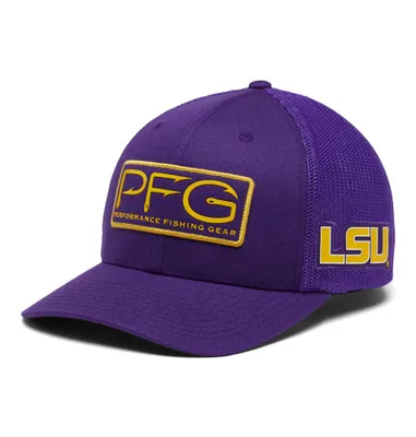 Lsu | Columbia Pfg Hooks Mesh Flex Cap Alumni Hall