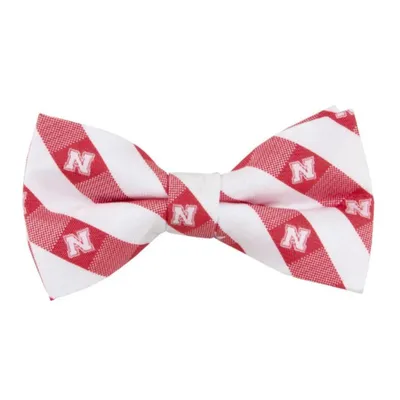  Huskers | Nebraska Eagle Wings Check Bow Tie | Alumni Hall