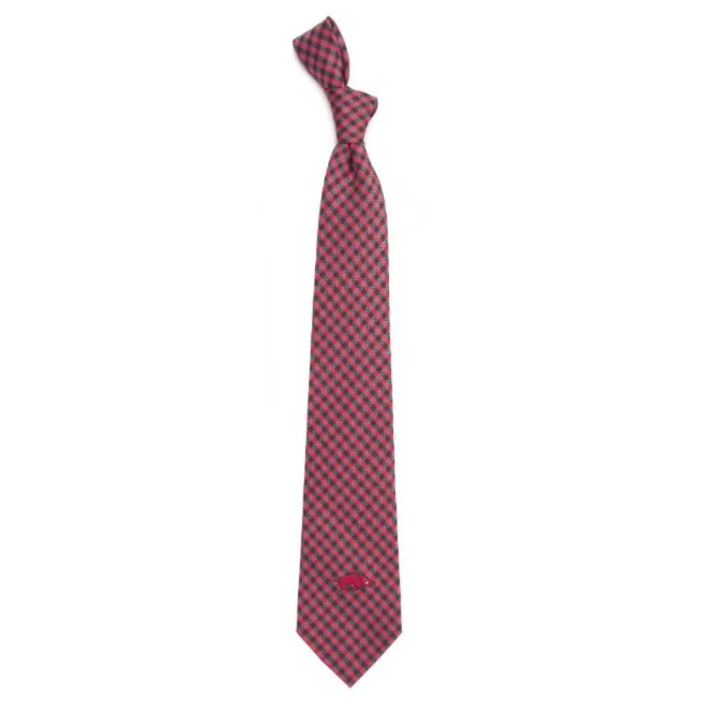 Arkansas Eagle Wings Gingham Tie