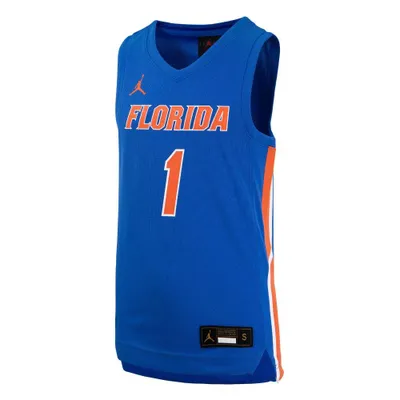 Gators | Florida Youth Jordan Brand # 1 Replica Basketball Jersey Alumni Hall