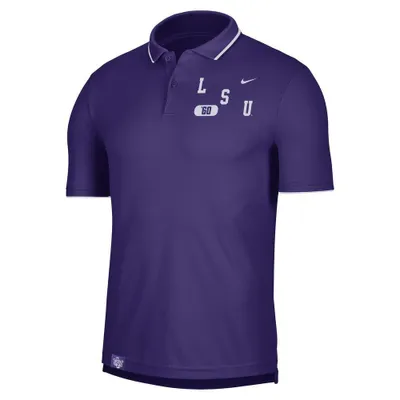 Lsu | Nike Dri- Fit Uv Collegiate Polo Alumni Hall