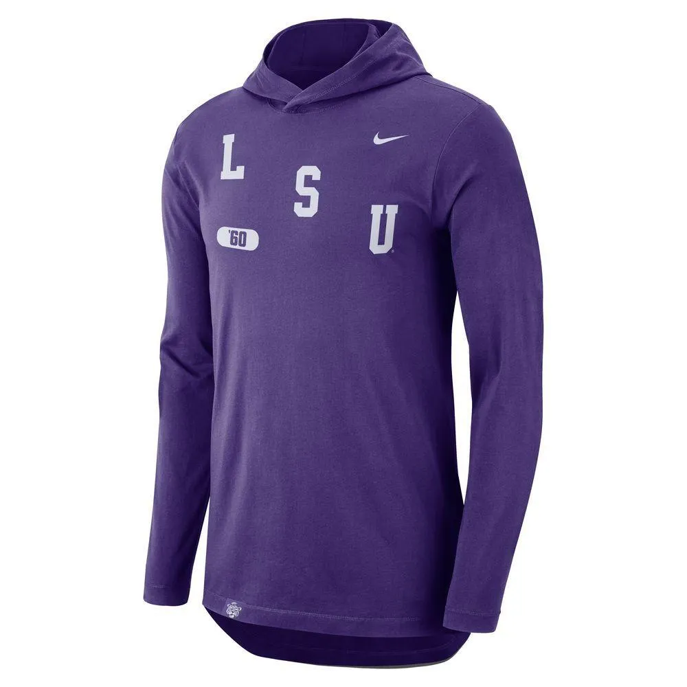 Lsu | Nike Men's College Dri- Fit Wordmark T- Shirt Hoodie Alumni Hall