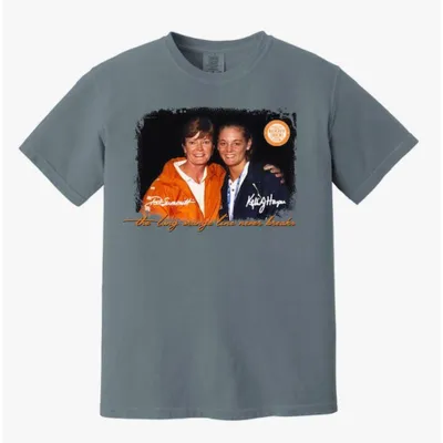 Lady Vols | Tennessee Kelli Harper And Pat Summit Comfort Colors Tee Orange Mountain