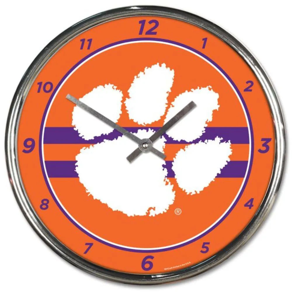  Clemson | Clemson Chrome Clock | Alumni Hall