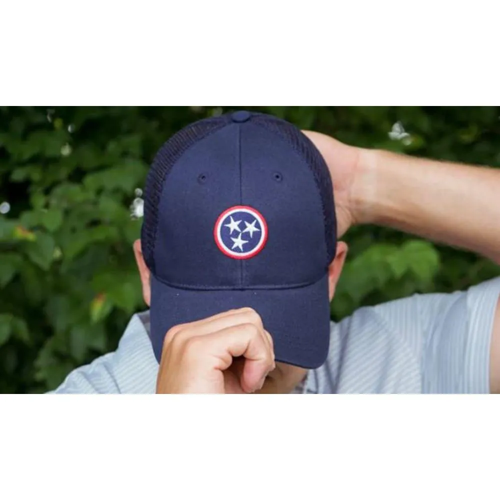  Ahs | Volunteer Traditions Navy Tristar Adjustable Promesh Hat | Alumni Hall