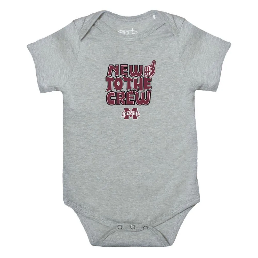 Bulldogs | Mississippi State Garb Infant Otis New To The Crew Onesie Alumni Hall