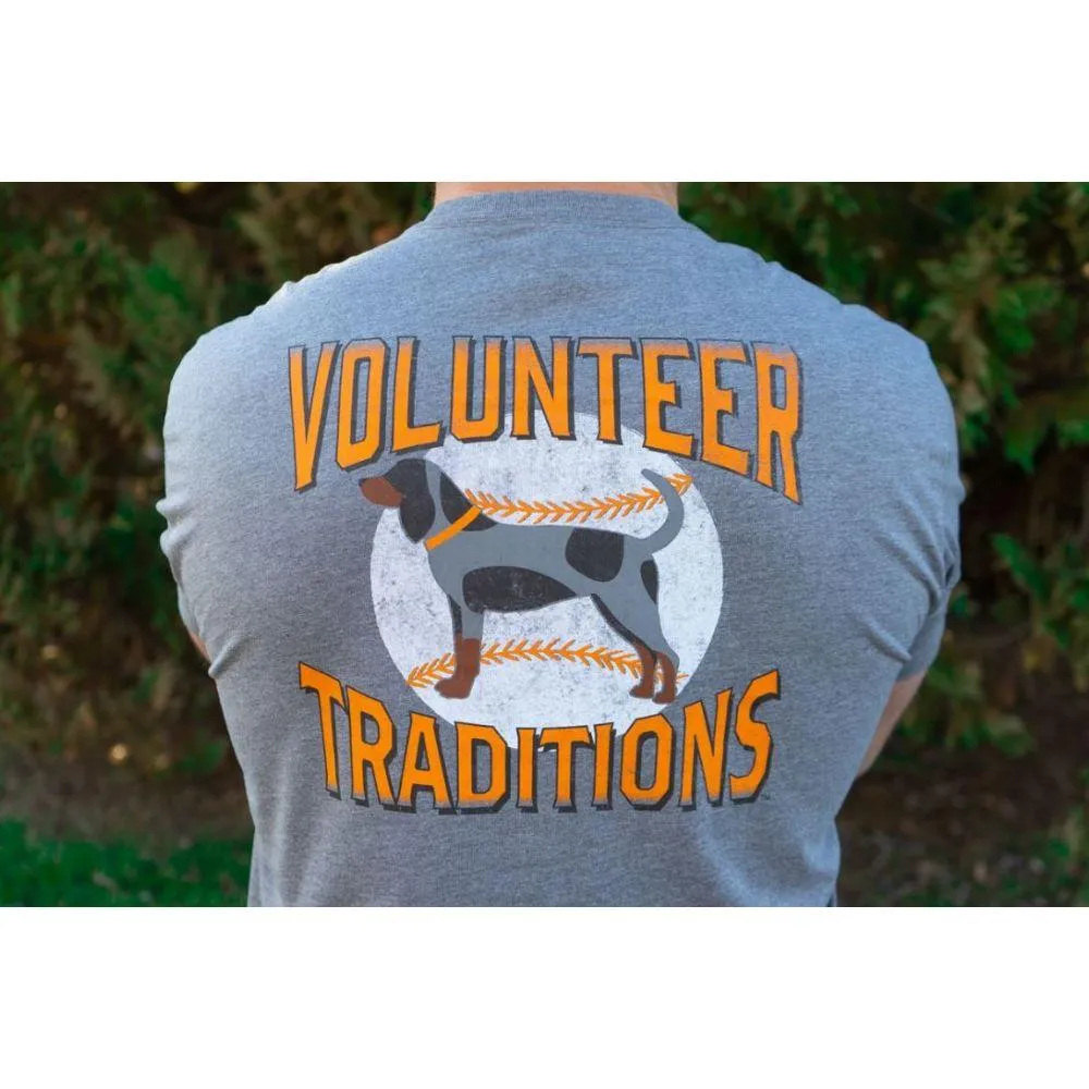 Ahs | Volunteer Traditions Bluetick Baseball Pocket Tee Alumni Hall