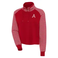 Razorbacks | Arkansas Antigua Women's Squad Zip Cowl Neck Long Sleeve Pullover Alumni Hall