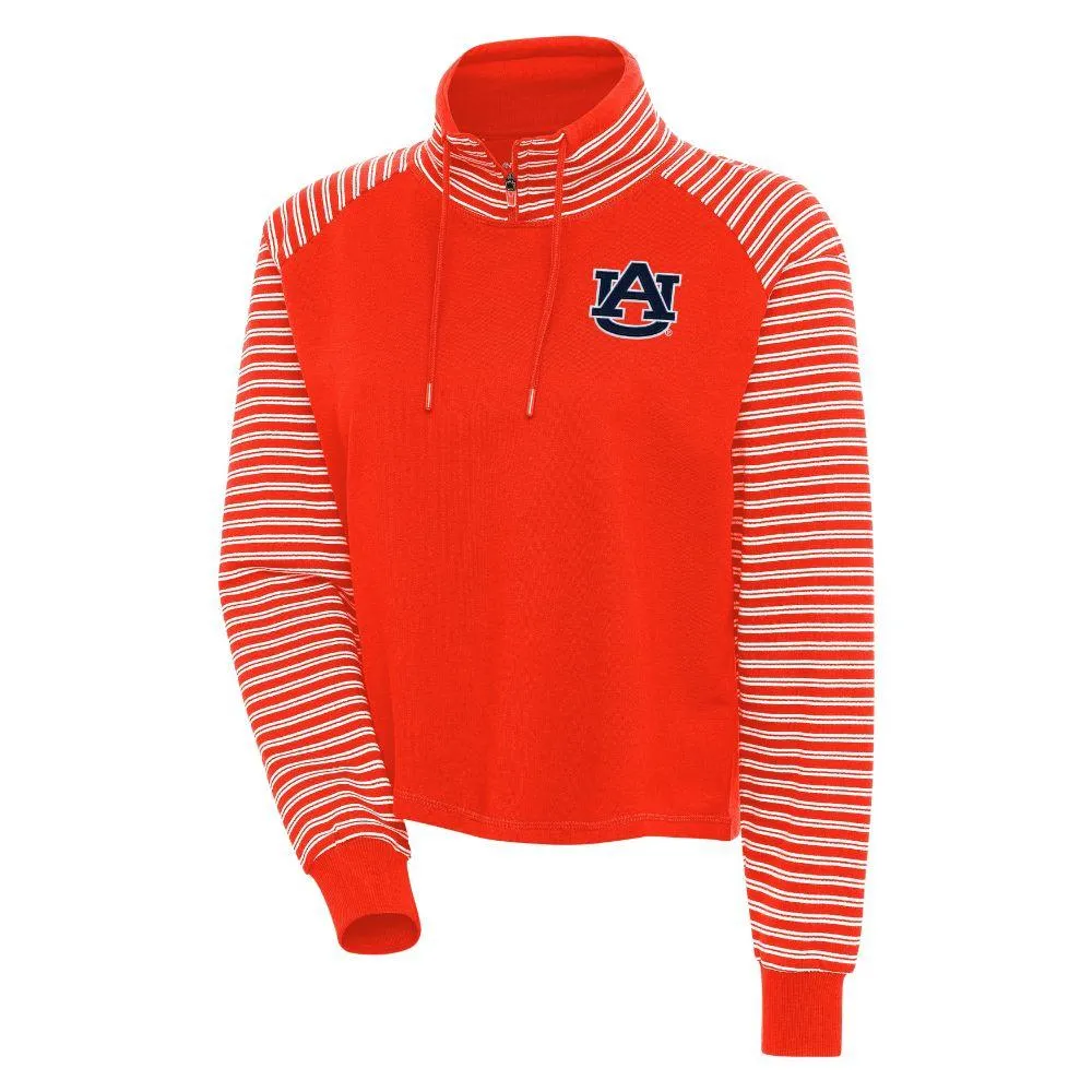 Aub | Auburn Antigua Women's Squad Zip Cowl Neck Long Sleeve Pullover Alumni Hall