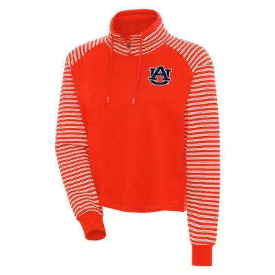 Aub | Auburn Antigua Women's Squad Zip Cowl Neck Long Sleeve Pullover Alumni Hall