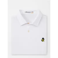 App | Appalachian State Vault Peter Millar Featherweight Melange Polo Alumni Hall