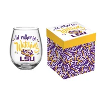  Lsu | Lsu Wine A Little Boxed Stemless Wine Glass | Alumni Hall