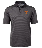 Vols | Tennessee Cutter & Amp ; Buck Men's Virtue Eco Micro Stripe Polo Alumni Hall