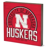  Huskers | Nebraska 5.5  X 5.5  Tabletop Square Heavy Favorites | Alumni Hall