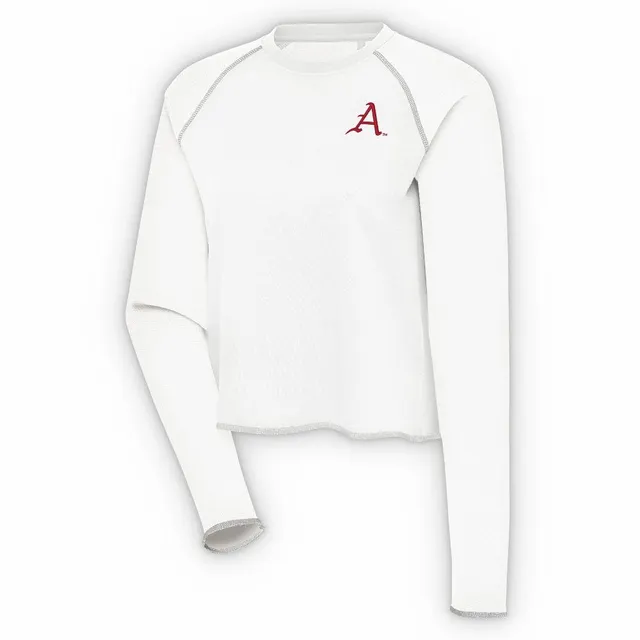 Alumni Hall Arkansas Toddler Striped Polo (Cardinal/White)