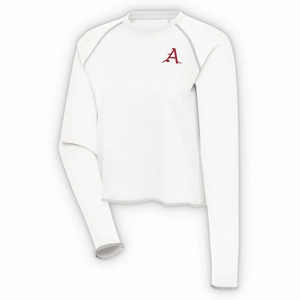 Razorbacks | Arkansas Antigua Women's Play Interlock Knit Long Sleeve Tee Alumni Hall