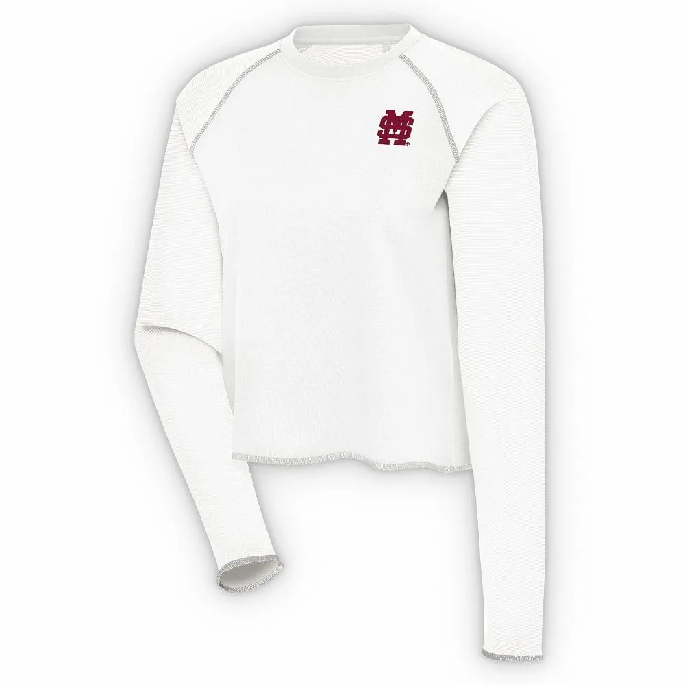 Bulldogs | Mississippi State Antigua Women's Play Interlock Knit Long Sleeve Tee Alumni Hall