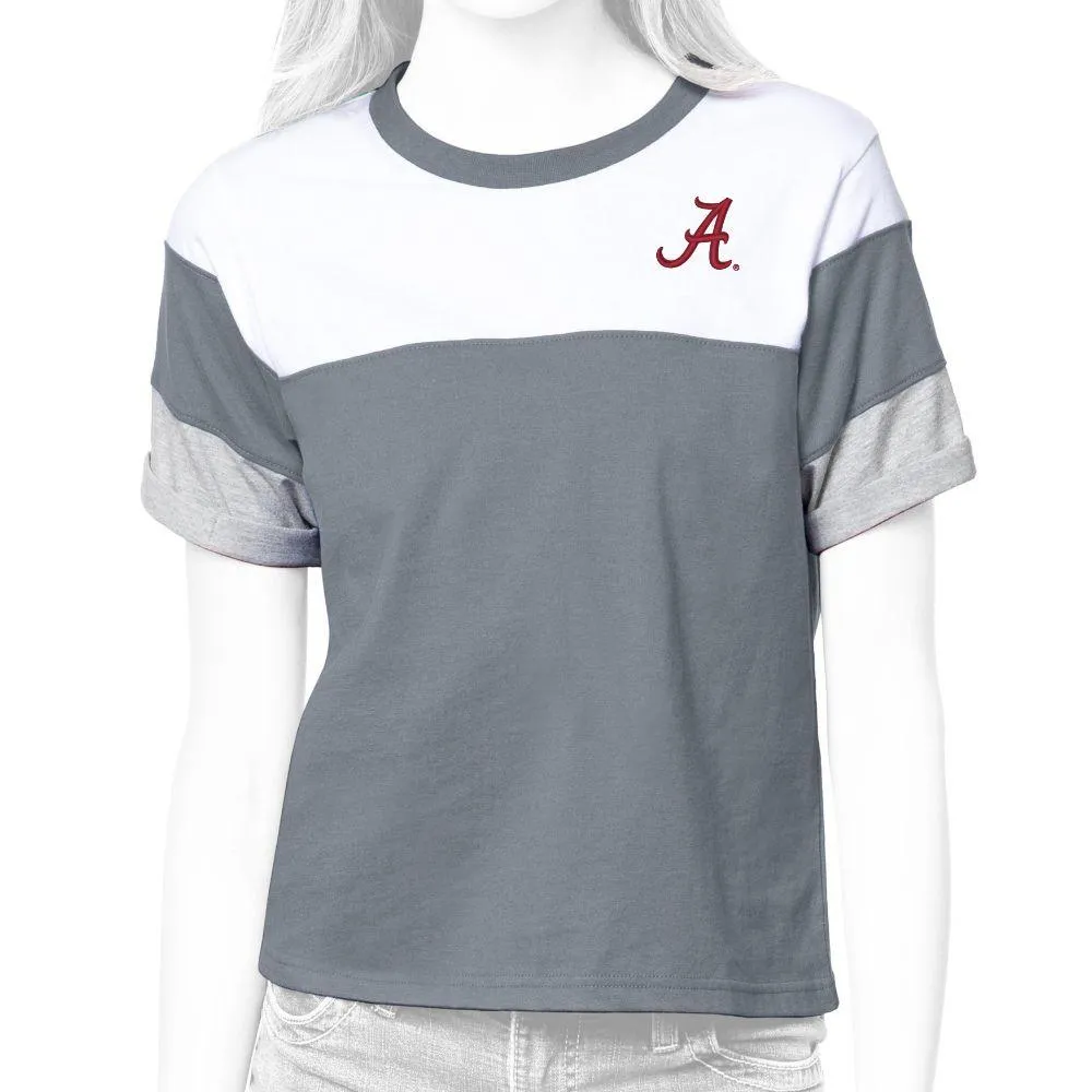 Bama | Alabama Antigua Women's Flip Color Block Tee Alumni Hall