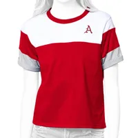 Arkansas Antigua Women's Flip Color Block Tee