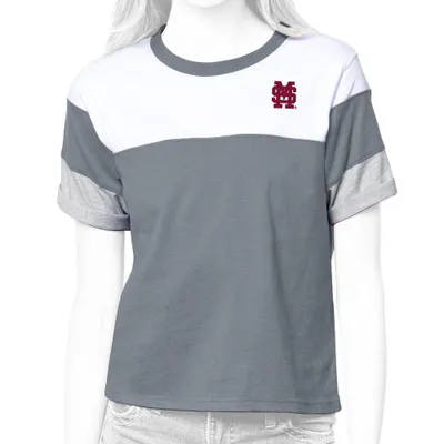 Bulldogs | Mississippi State Antigua Women's Flip Color Block Tee Alumni Hall