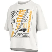 App | Appalachian State Pressbox School Of Rock And Roll Waist Length Tee Alumni Hall