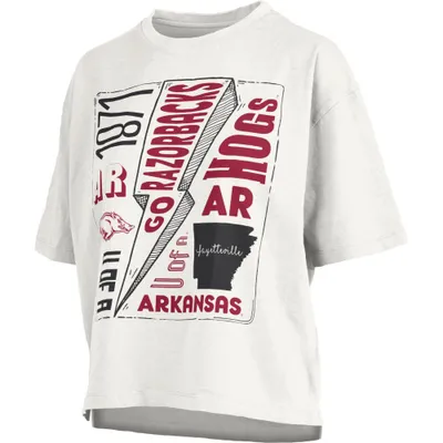 Razorbacks | Arkansas Pressbox School Of Rock And Roll Waist Length Tee Alumni Hall