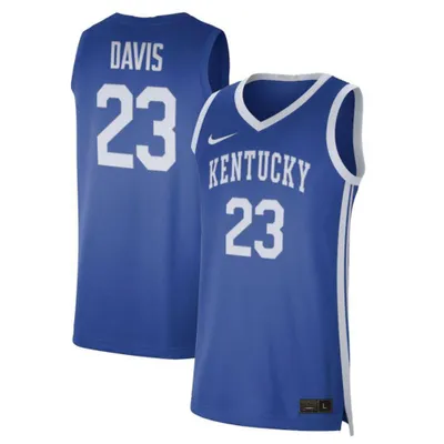 Cats | Kentucky Youth Nike # 23 Anthony Davis Replica Basketball Jersey Alumni Hall