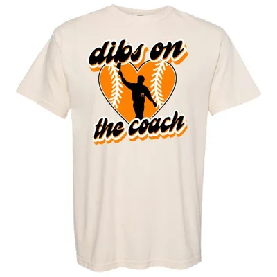 Ahs | Dibs On The Coach Heart Comfort Colors Short Sleeve Tee Alumni Hall