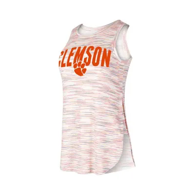 Clemson | College Concepts Sunray Satin Rib Jersey Tank Top Alumni Hall