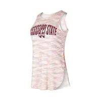 Bulldogs | Mississippi State College Concepts Sunray Satin Rib Jersey Tank Top Alumni Hall