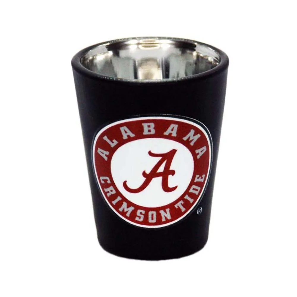  Bama | Alabama 2 Oz Matte Black Shot Glass | Alumni Hall