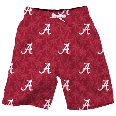 Bama | Alabama Wes And Willy Toddler Ao Palm Tech Swim Trunk Alumni Hall