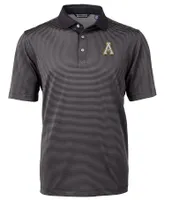 App | Appalachian State Cutter & Amp ; Buck Men's Virtue Eco Micro Stripe Polo Alumni Hall