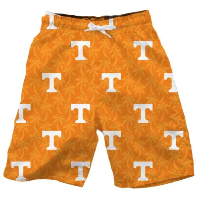 Vols | Tennessee Wes And Willy Kids Ao Palm Tree Swim Trunk Alumni Hall