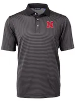 Huskers | Nebraska Cutter & Amp ; Buck Men's Virtue Eco Micro Stripe Polo Alumni Hall