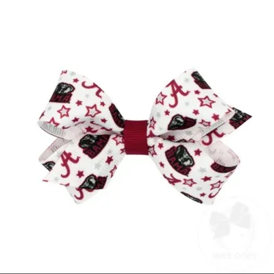  Bama | Alabama Mini Signature Print Hair Bow | Alumni Hall