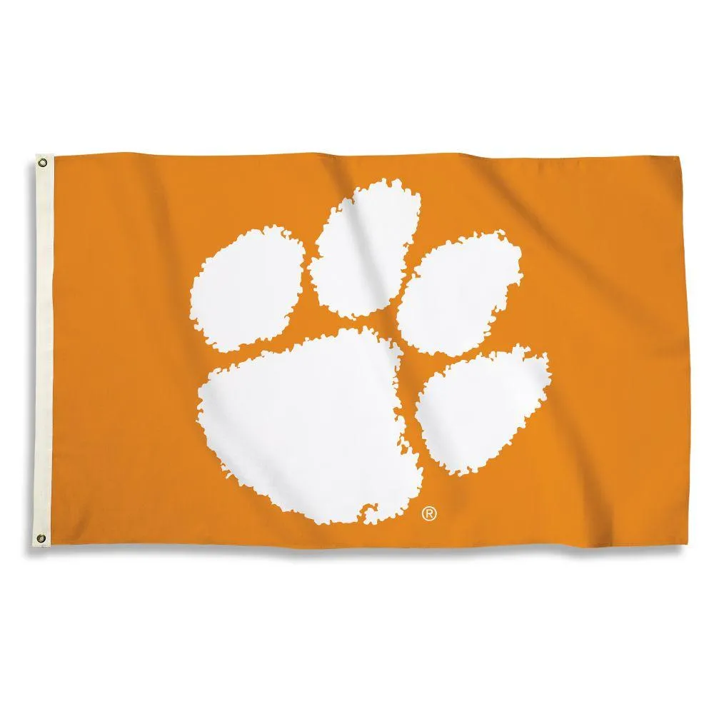 Clemson | Clemson 3 ' X 5 ' Paw House Flag | Alumni Hall