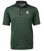 Spartans | Michigan State Cutter & Amp ; Buck Men's Virtue Eco Micro Stripe Polo Alumni Hall