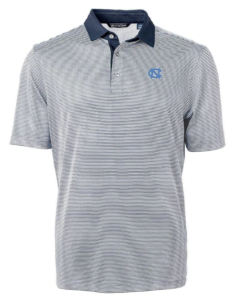 Unc | Cutter & Amp ; Buck Men's Virtue Eco Micro Stripe Polo Alumni Hall