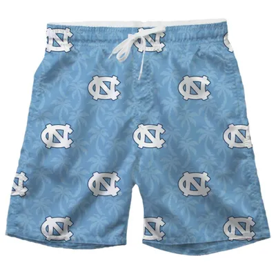 Unc | Wes And Willy Toddler Ao Palm Tree Swim Trunk Alumni Hall
