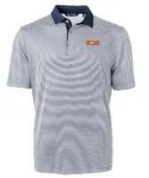 Vols | Tennessee Cutter & Amp ; Buck Men's Vol Star Virtue Eco Micro Stripe Polo Alumni Hall