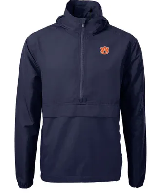 Auburn Cutter & Buck Men's Charter Eco Anorak Pullover