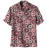 Razorbacks | Arkansas Wes And Willy Men's Cabana Boy Button Up Shirt Alumni Hall