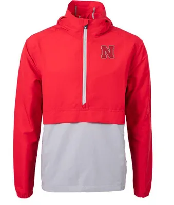 Huskers | Nebraska Cutter & Amp ; Buck Men's Charter Eco Anorak Pullover Alumni Hall