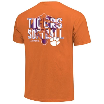 Clemson Image One Softball Player Comfort Colors Tee